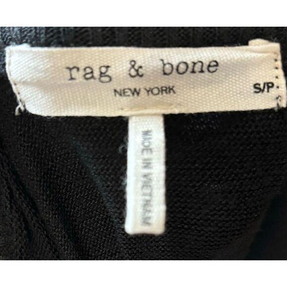 Rag & Bone Scoop Back Black Mini T Shirt Dress NWT Size Small - Picture 6 of 6